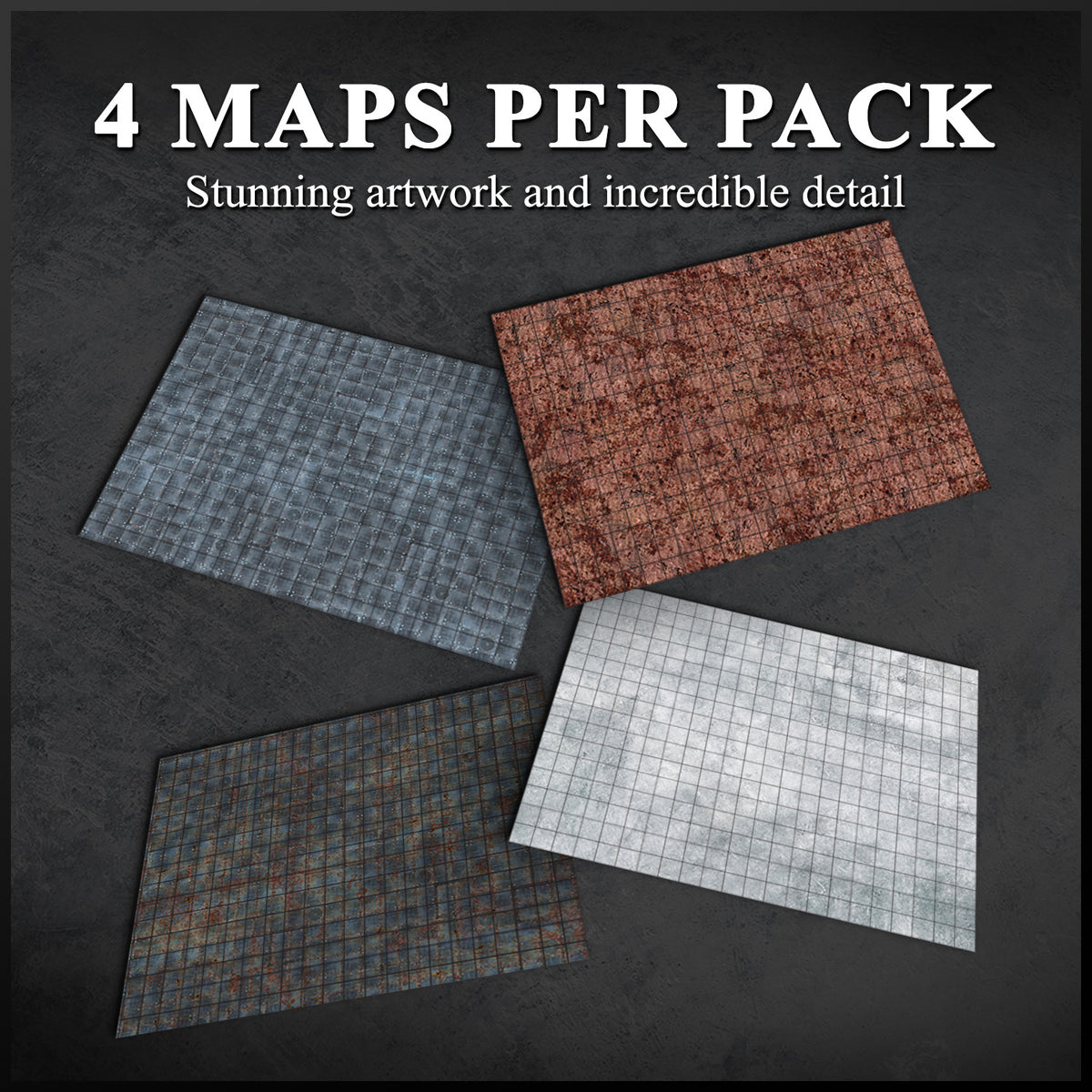 Interstellar Encounters - Map Pack by Adventurers &amp; Adversaries (4 Maps per pack)