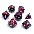 Infernal Pact - 7 Piece RPG Set 6063 Aluminum Wondrous Dice-Aluminum Dice-Norse Foundry-Norse Foundry-aluminum dice-dungeons & dragons-d&d dice set-rpg dice set-aluminum d&d dice set-d&d-lightweight-perfect for tabletop rpgs