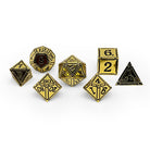 Ironworks - Ancient Treasures 7 Piece RPG set Alloy Metal Dice-Metal - Zinc Alloy Dice-Norse Foundry-Dungeons and Dragons-DND Dice-D20-Metal Dice Set-DND-D&D Metal Dice Set-Perfect for Tabletop RPGs
