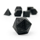Ironworks - Animate Dead 7 Piece RPG set Alloy Metal Dice-Metal - Zinc Alloy Dice-Norse Foundry-Dungeons and Dragons-DND Dice-D20-Metal Dice Set-DND-DND Metal Dice Set-Perfect for Tabletop RPGs