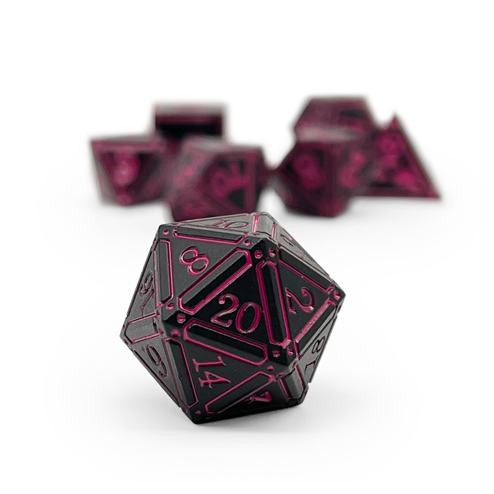 Ironworks - Arcane Eye 7 Piece RPG set Alloy Metal Dice-Metal - Zinc Alloy Dice-Norse Foundry-Dungeons and Dragons-D&D Dice-D20-Metal Dice Set-DnD-DnD Metal Dice Set-Perfect for Tabletop RPGs