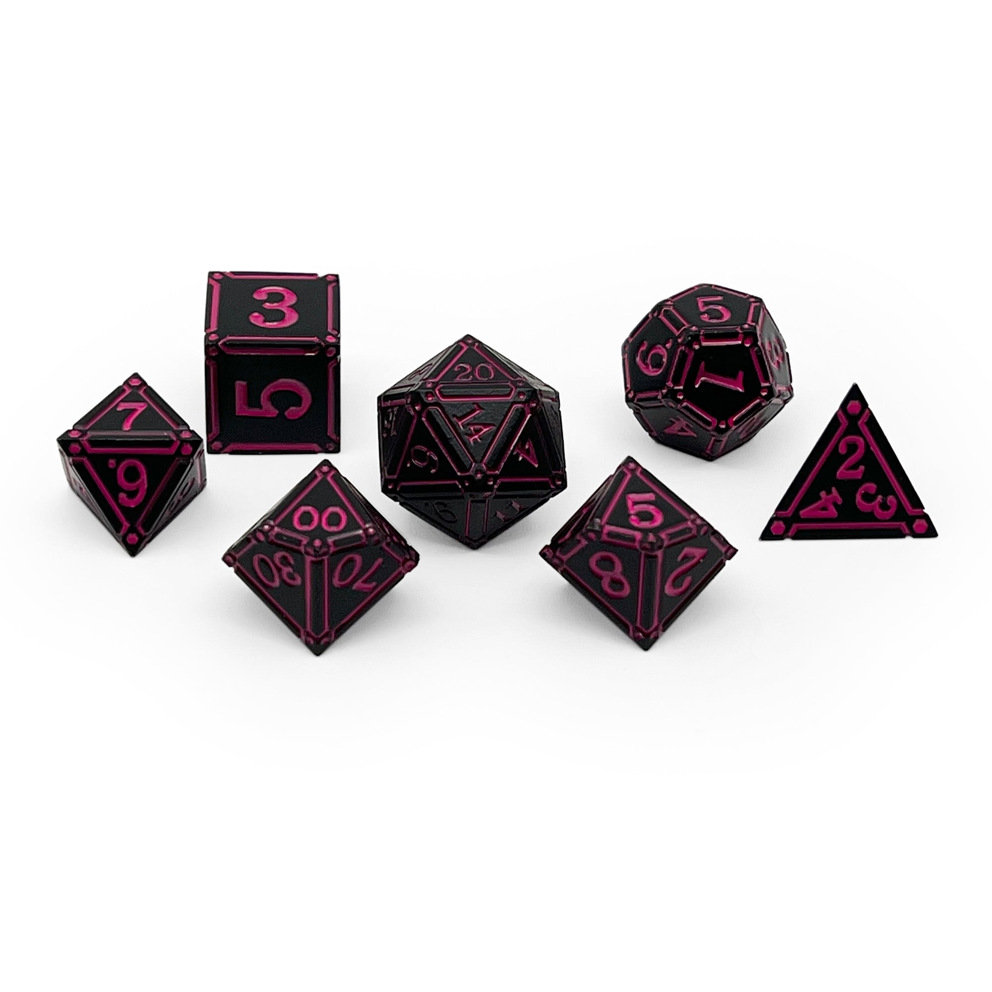 Ironworks - Arcane Eye 7 Piece RPG set Alloy Metal Dice-Metal - Zinc Alloy Dice-Norse Foundry-Dungeons and Dragons-DND Dice-D20-Metal Dice Set-DND-D&D Metal Dice Set-Perfect for Tabletop RPGs