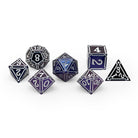 Ironworks - Chalice 7 Piece RPG set Alloy Metal Dice-Metal - Zinc Alloy Dice-Norse Foundry-Dungeons and Dragons-D&D Dice-D20-Metal Dice Set-D&D-D&D Metal Dice Set-Perfect for Tabletop RPGs