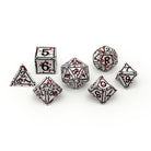 Ironworks - Dex 7 Piece RPG set Alloy Dice-Metal - Zinc Alloy Dice-Norse Foundry-Dungeons and Dragons-D&D Dice-D20-Metal Dice Set-DnD-D&D Metal Dice Set-Perfect for Tabletop RPGs