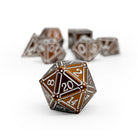 Ironworks - Hellfire 7 Piece RPG set Alloy Metal Dice-Metal - Zinc Alloy Dice-Norse Foundry-Dungeons and Dragons-D&D Dice-D20-Metal Dice Set-D&D-D&D Metal Dice Set-Perfect for Tabletop RPGs