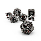 Ironworks - Hidden in the Shadows 7 Piece RPG set Alloy Dice-Metal - Zinc Alloy Dice-Norse Foundry-Dungeons and Dragons-D&D Dice-D20-Metal Dice Set-DnD-DnD Metal Dice Set-Perfect for Tabletop RPGs