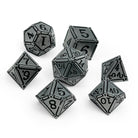 Ironworks - Holy Avenger 7 Piece RPG set Alloy Metal Dice-Metal - Zinc Alloy Dice-Norse Foundry-Dungeons and Dragons-DND Dice-D20-Metal Dice Set-DND-DND Metal Dice Set-Perfect for Tabletop RPGs