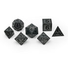 Ironworks - Holy Avenger 7 Piece RPG set Alloy Metal Dice-Metal - Zinc Alloy Dice-Norse Foundry-Dungeons and Dragons-DND Dice-D20-Metal Dice Set-DND-DND Metal Dice Set-Perfect for Tabletop RPGs