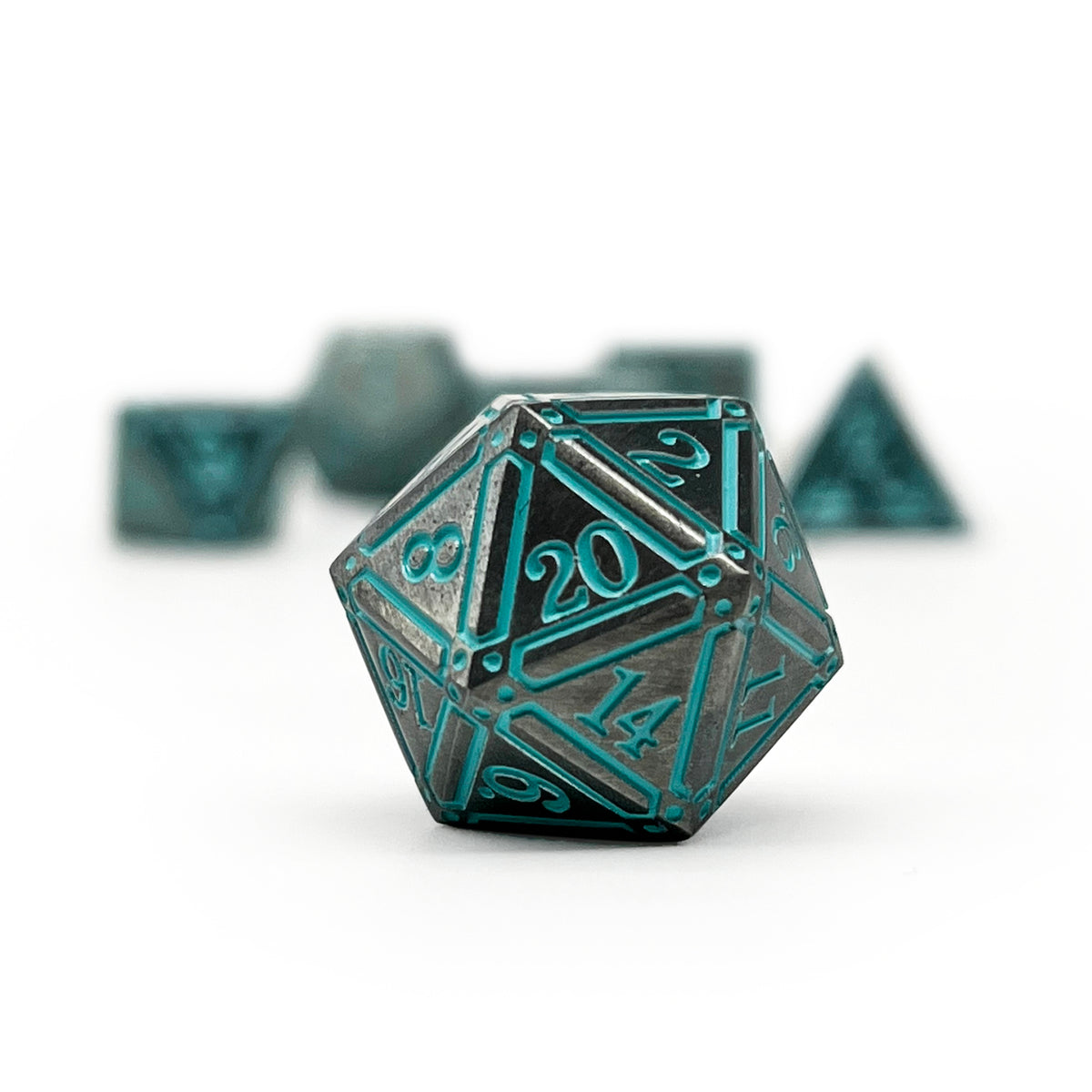 Ironworks - Ice Queen 7 Piece RPG set Alloy Dice