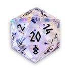 K9 Rainbow Glass - Single D20 Glass Dice-Glass Dice-Norse Foundry-DnD Dice-Glass Dice-D20-Glass D20-Collectible D20 Dice