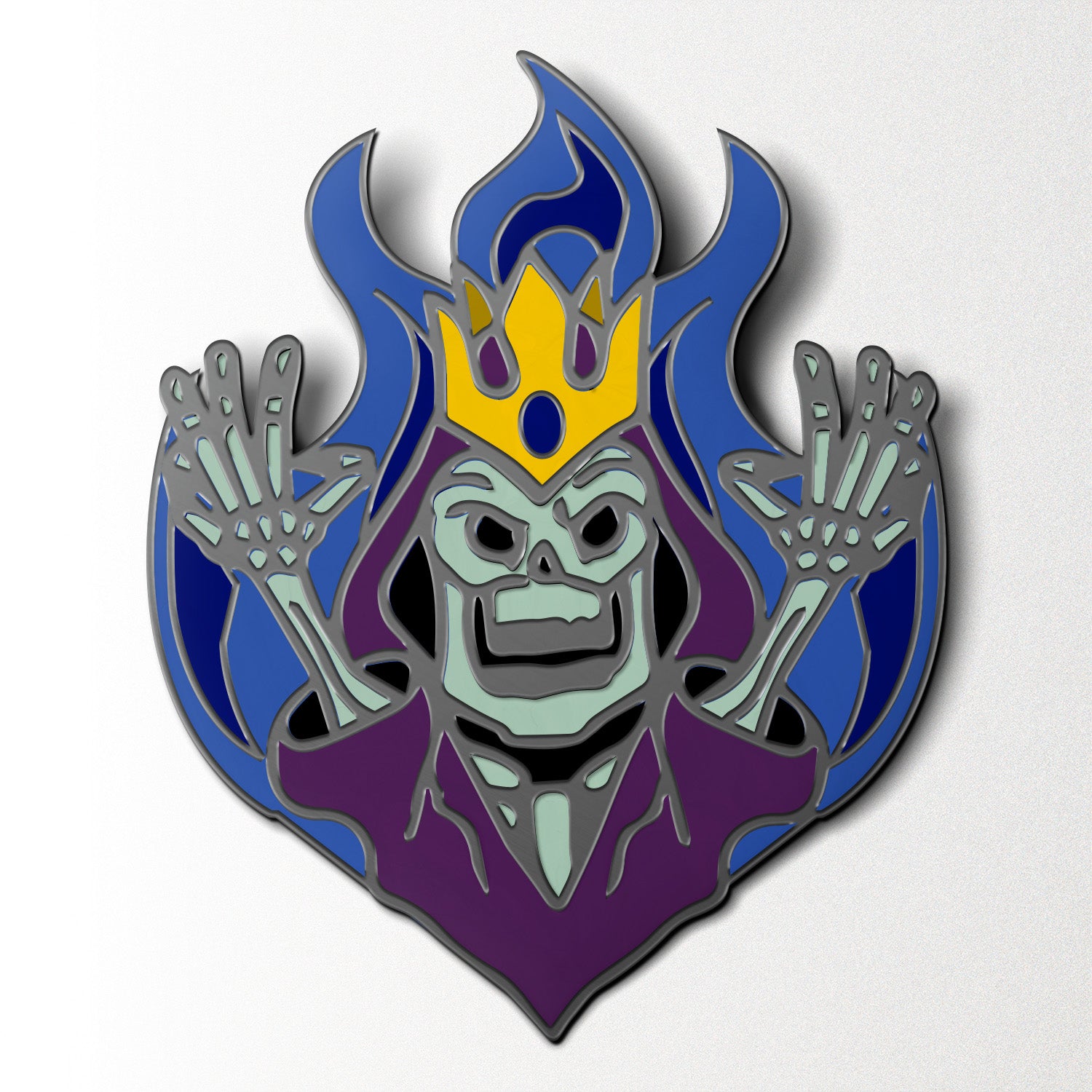 Lich - Hard Enamel Adventure Dice Pin Metal by Norse Foundry