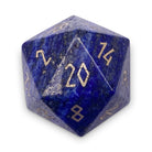Lapis Lazuli - Boulder® 30mm Gemstone Dice-Boulder-Norse Foundry-Norse Foundry-dungeons & dragons-d&d dice-rpg dice-d20-gemstone dice-d&d-30mm-boulder-perfect for tabletop rpgs