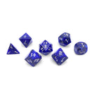 Lapis Pyrite - 7 Piece RPG Set TruStone Dice-TruStone Dice-Norse Foundry-Gemstone Dice-Dungeons & Dragons Dice-Gem Dice-DnD Dice-Gaming Dice-Perfect for Tabletop RPGs-Dice Set