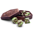 Lime Green Imperial Jasper - 7 Piece RPG Set TruStone Dice-TruStone Dice-Norse Foundry-Gemstone Dice-Dungeons & Dragons Dice-Gem Dice-DnD Dice-Gaming Dice-Perfect for Tabletop RPGs-Dice Set