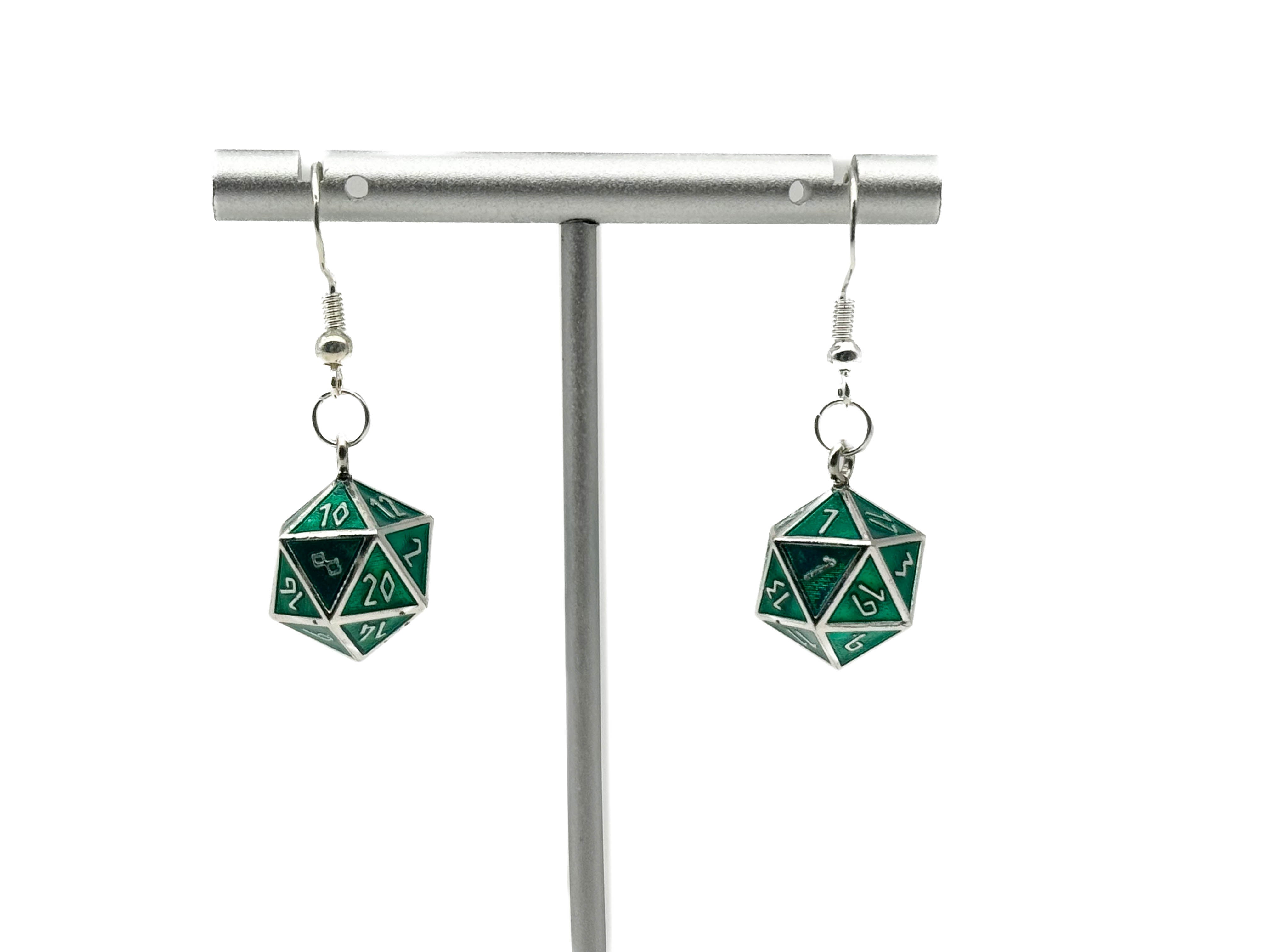 Loki - Ioun Stone D20 Dice Earrings by Norse Foundry-Earrings-Norse Foundry-dungeons and dragons-d&d-dungeons & dragons-earrings-d&d accessories-dice earrings-d20 earrings