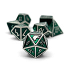Loki TM- Norse Themed Metal Dice Set-Zinc Alloy Dice-Norse Foundry-Dungeons and Dragons-DND Dice-D20-Metal Dice Set-DND-D&D Metal Dice Set-Perfect for Tabletop RPGs
