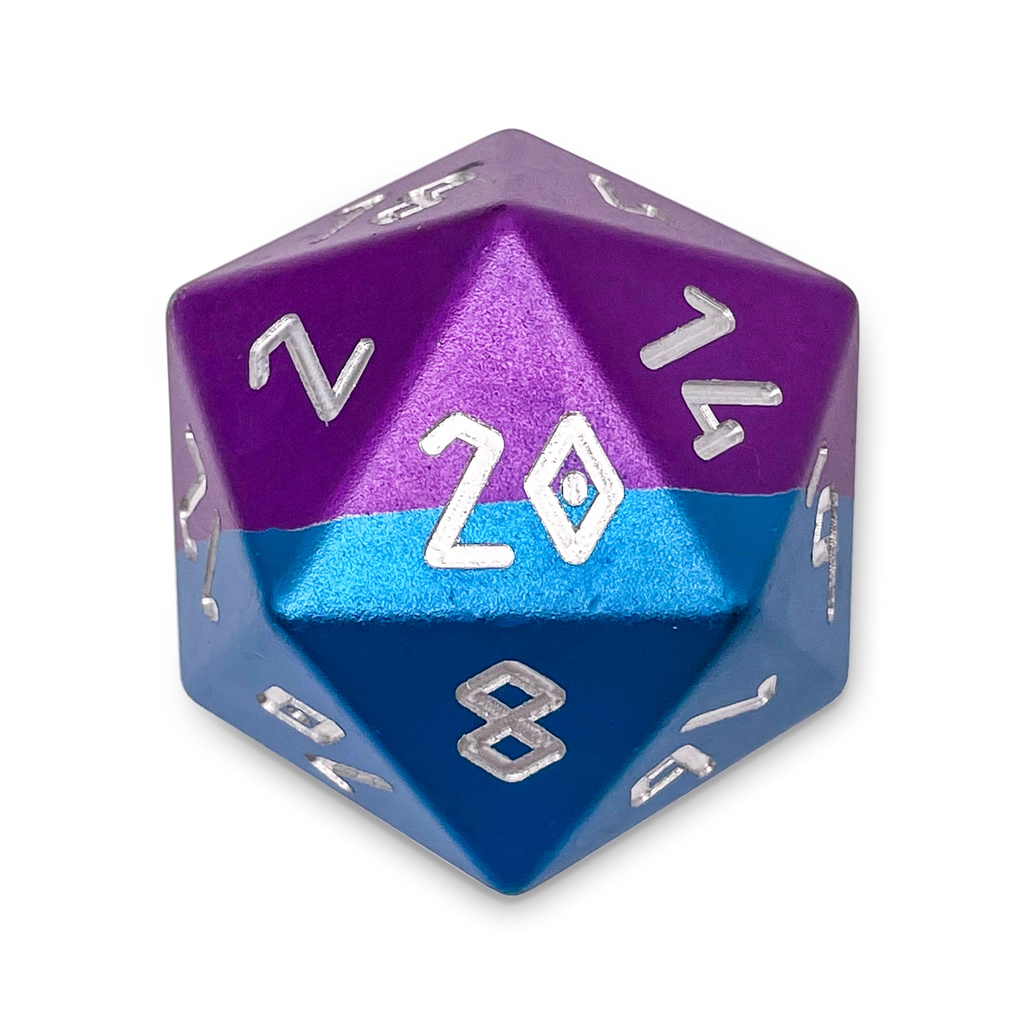 Mad Titan - Boulder® 55mm 6063 Aluminum Hybrid Dice-Aluminum Dice-Norse Foundry-Norse Foundry-aluminum dice-dungeons & dragons-d&d dice-rpg dice-d20-d&d-55mm-oversize-boulder-perfect for tabletop rpgs