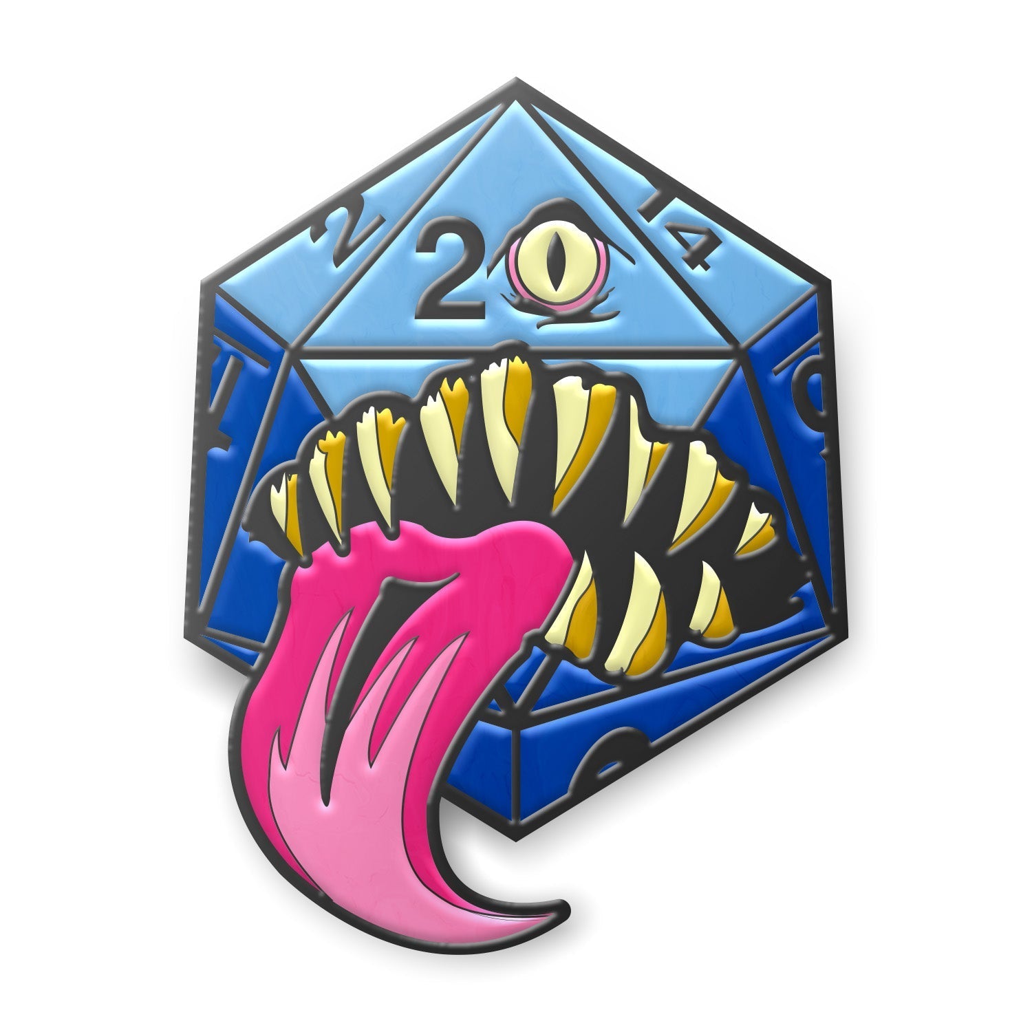 Mimic Die - Hard Enamel Adventure Dice Pin Metal by Norse Foundry-Pins-Norse Foundry-D&D Enamel Pin-D&D Pin-Dungeons and Dragons Enamel Pin-DND Accessories