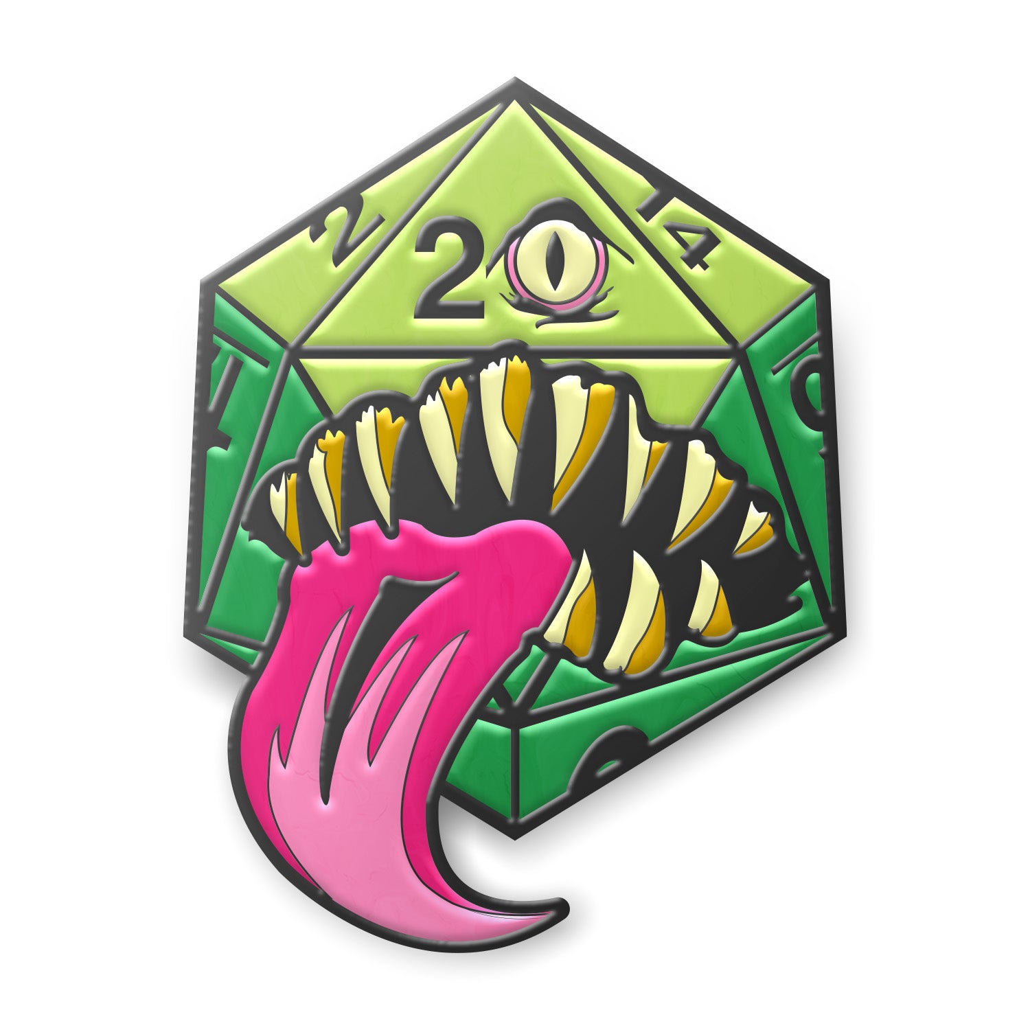 Mimic Die - Hard Enamel Adventure Dice Pin Metal by Norse Foundry-Pins-Norse Foundry-D&D Enamel Pin-D&D Pin-Dungeons and Dragons Enamel Pin-DnD Accessories