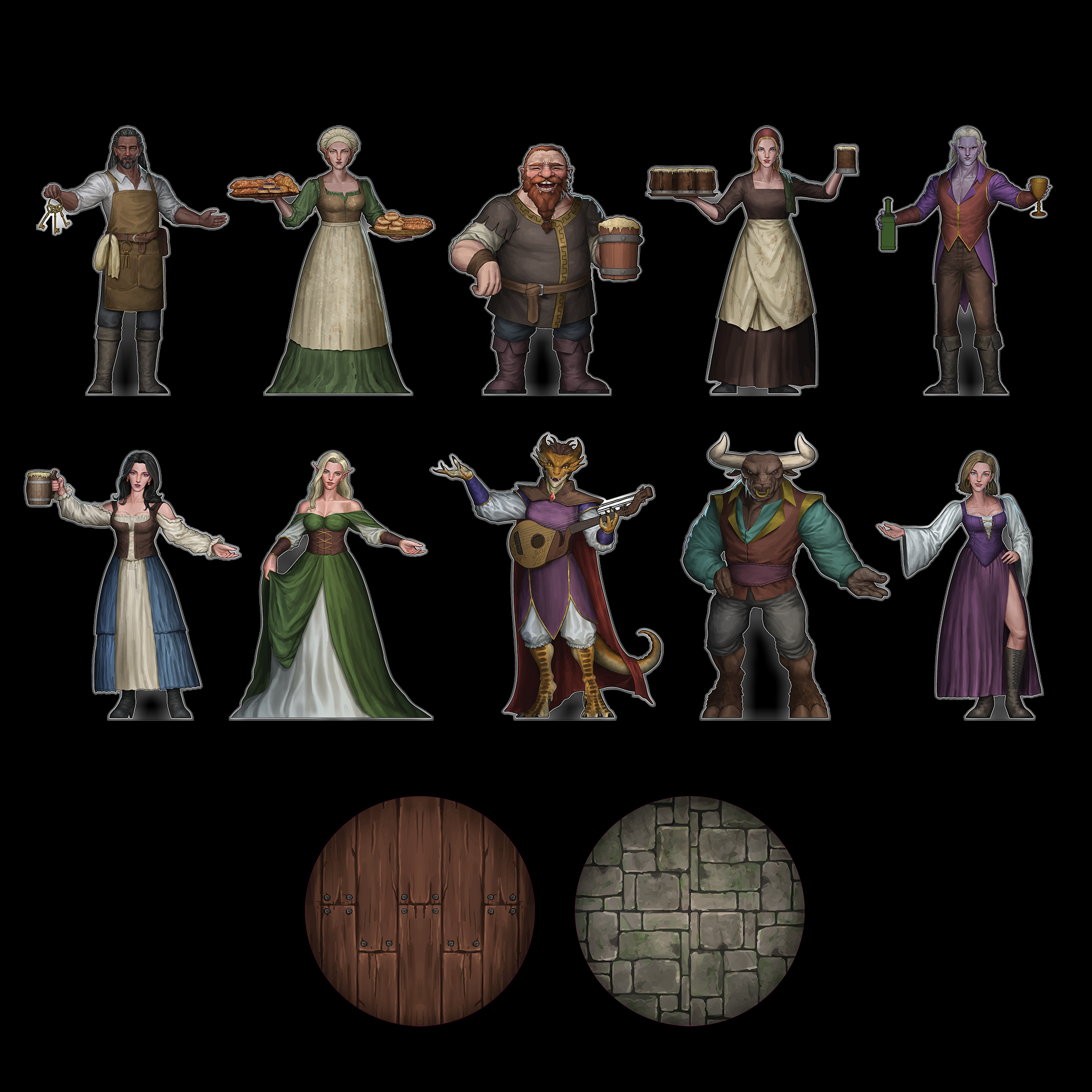 Mugs & Minstrels Acrylic Encounter Token – Hexed Ink