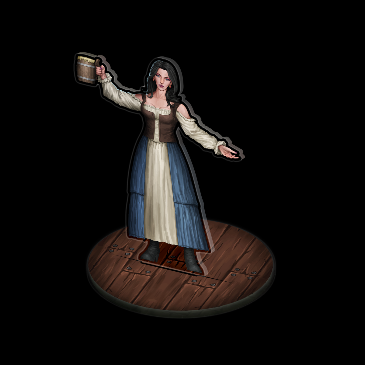 Mugs & Minstrels Acrylic Encounter Token – Hexed Ink
