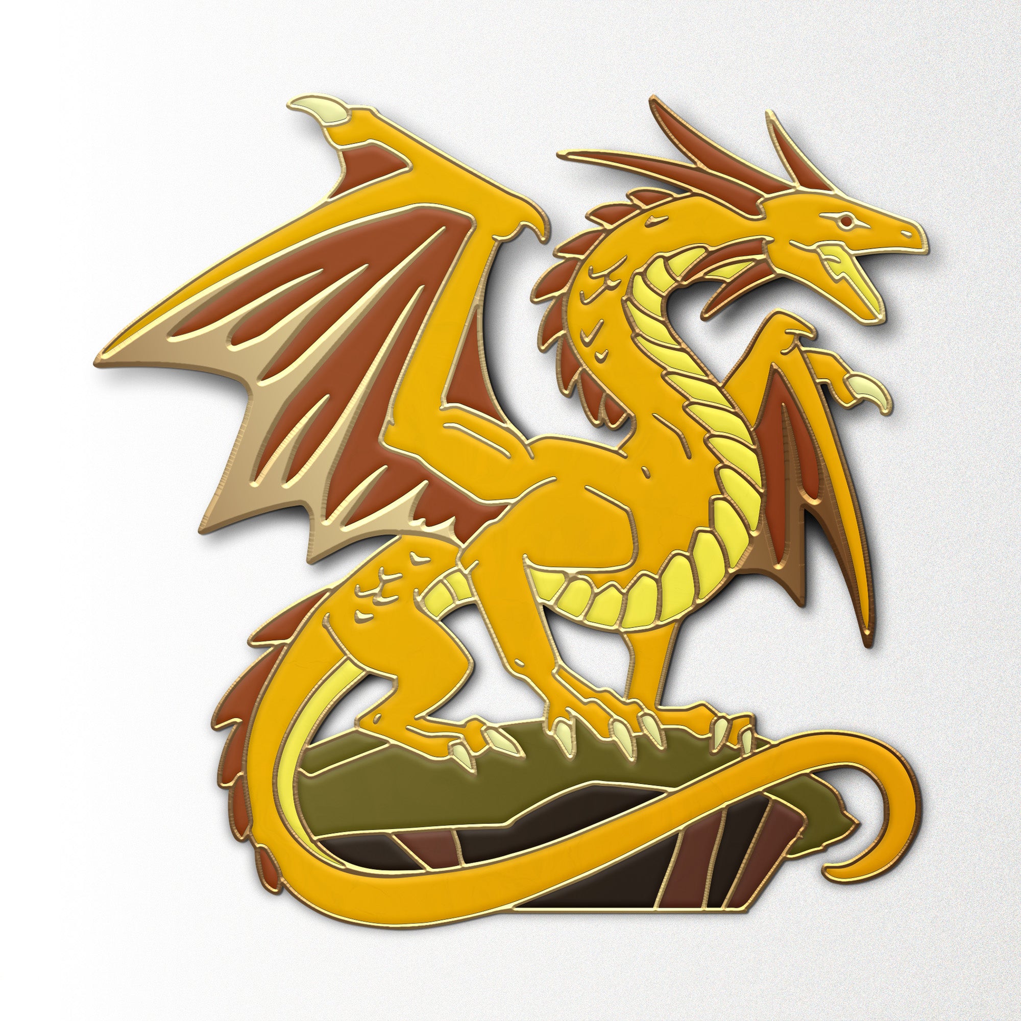 Mystery Dragon Pin - Case of 20-Enamel Pin-Norse Foundry-D&D Enamel Pin-D&D Pin-Dungeons and Dragons Enamel Pin-D&D Accessories