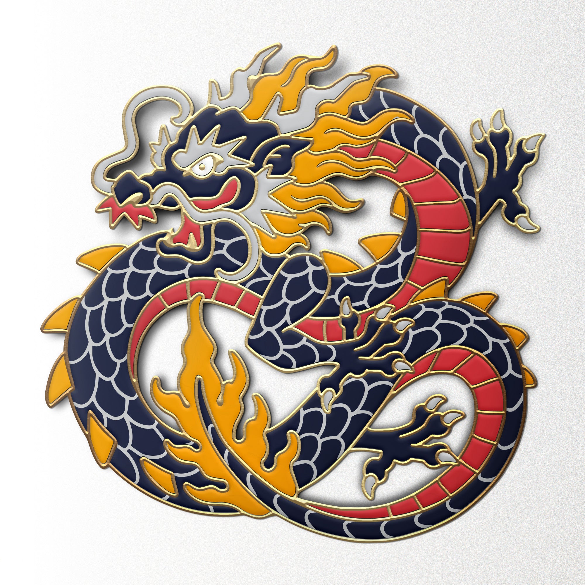 Mystery Dragon Pin - Case of 20-Enamel Pin-Norse Foundry-D&D Enamel Pin-D&D Pin-Dungeons and Dragons Enamel Pin-D&D Accessories
