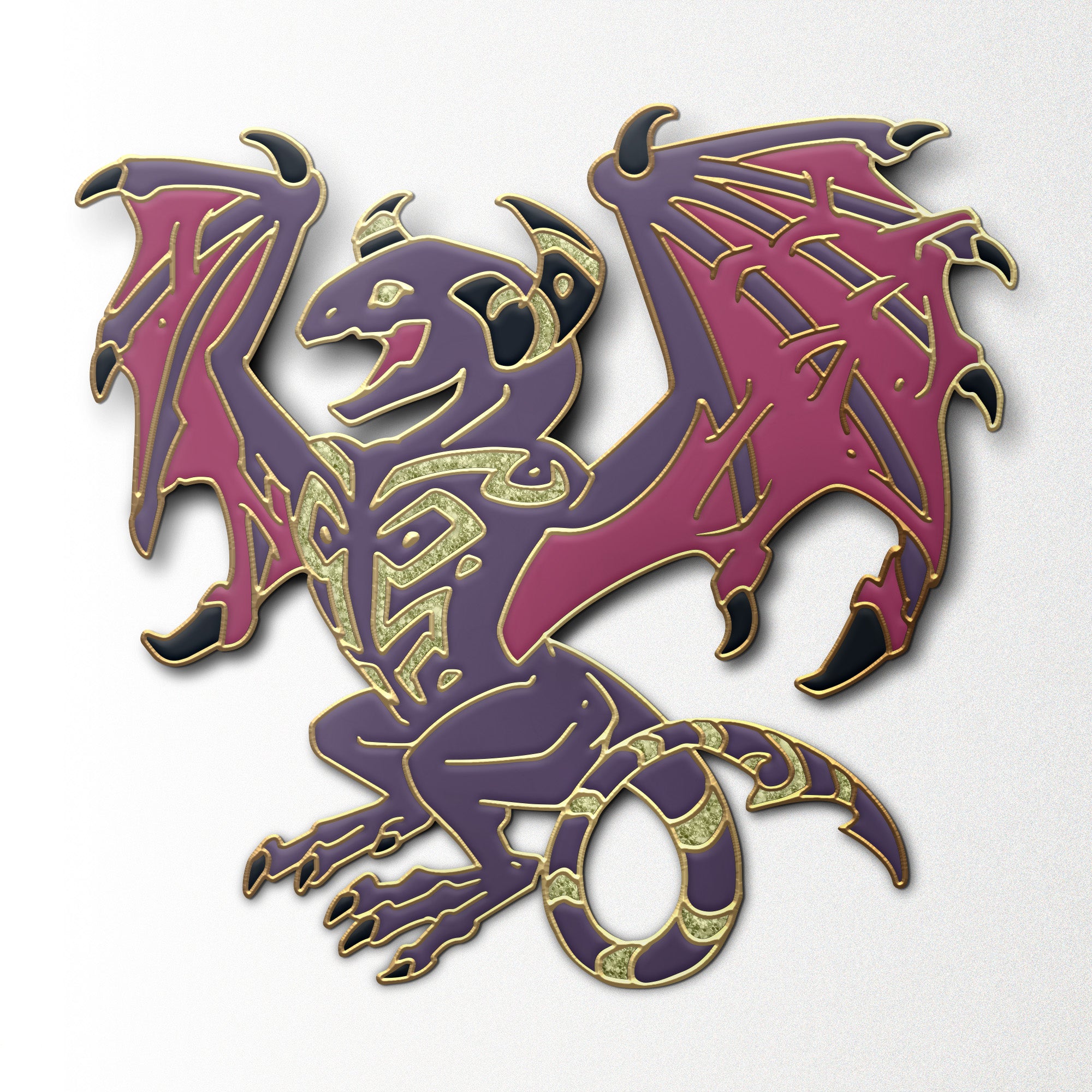 Mystery Dragon Pin - Case of 20-Enamel Pin-Norse Foundry-D&D Enamel Pin-D&D Pin-Dungeons and Dragons Enamel Pin-D&D Accessories