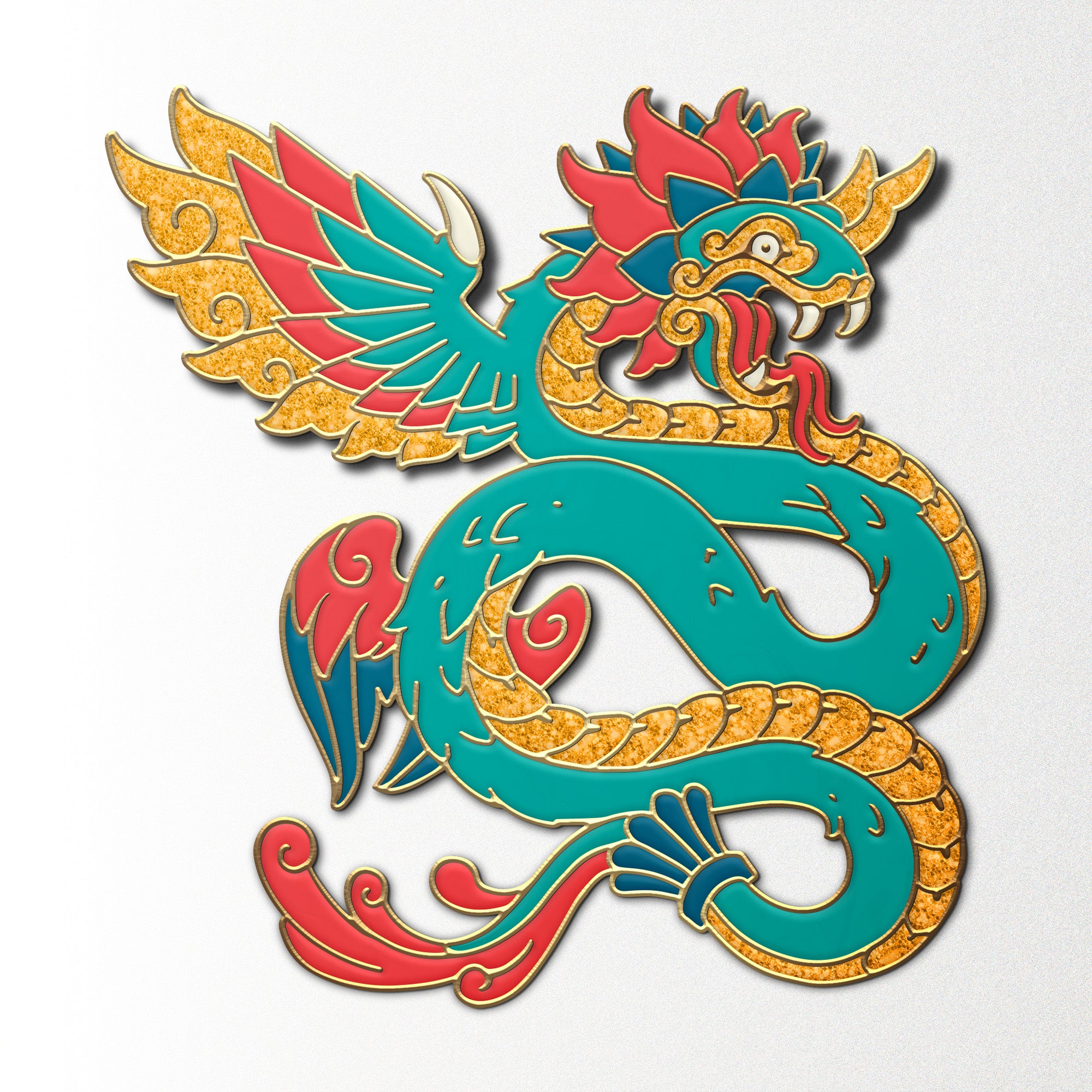 Mystery Dragon Pin - Case of 20-Enamel Pin-Norse Foundry-D&D Enamel Pin-D&D Pin-Dungeons and Dragons Enamel Pin-D&D Accessories