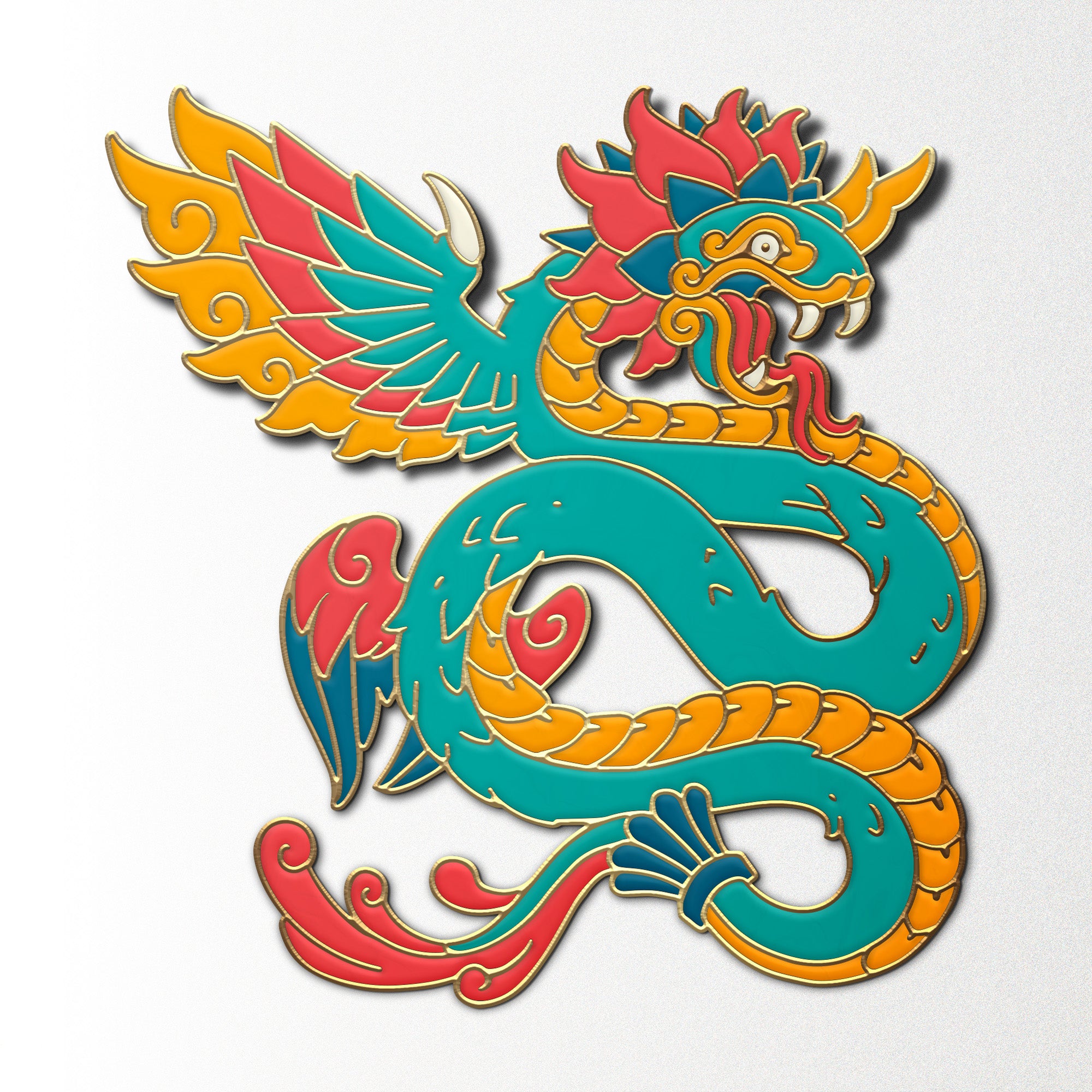 Mystery Dragon Pin - Case of 20-Enamel Pin-Norse Foundry-D&D Enamel Pin-D&D Pin-Dungeons and Dragons Enamel Pin-D&D Accessories