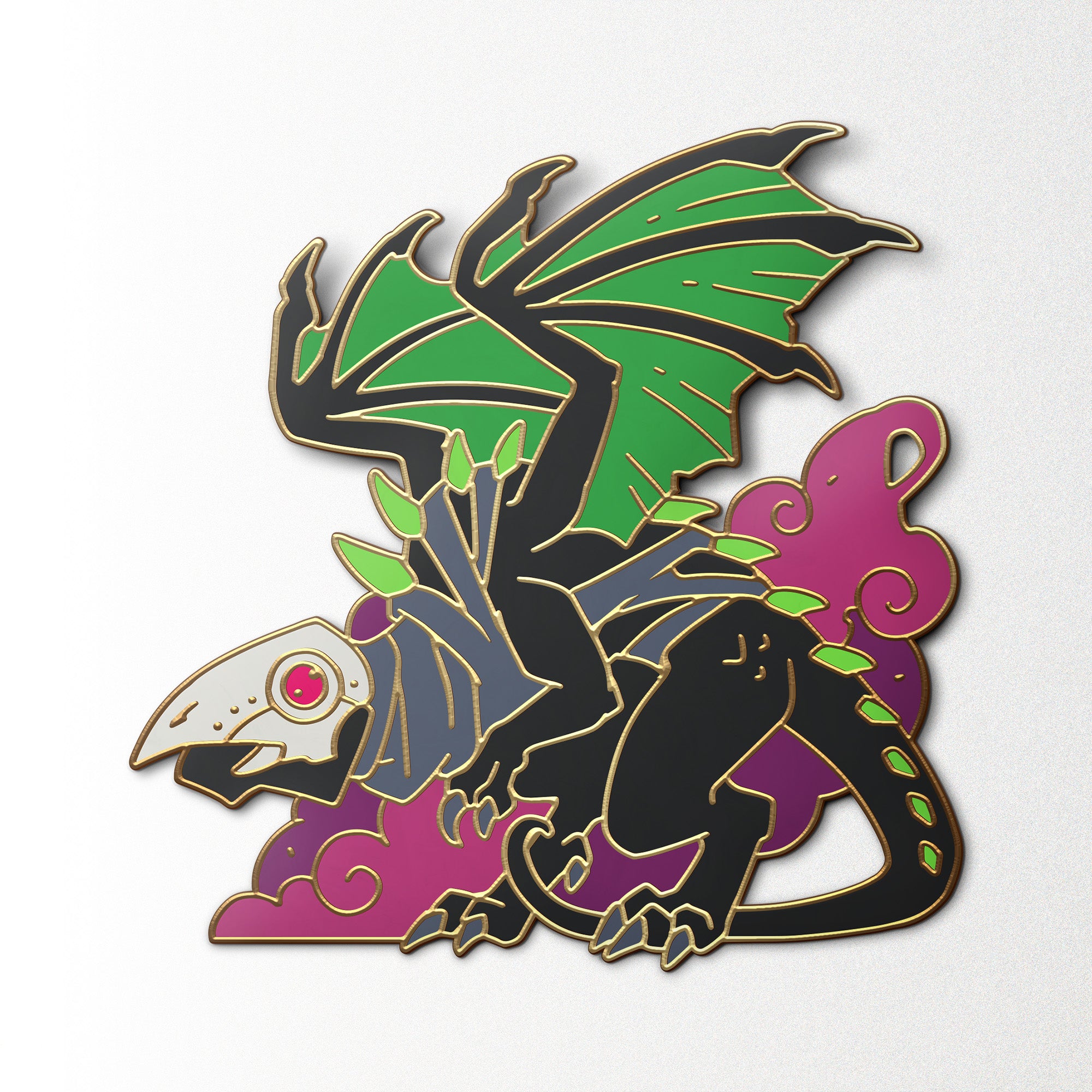 Mystery Dragon Pin - Case of 20-Enamel Pin-Norse Foundry-D&D Enamel Pin-D&D Pin-Dungeons and Dragons Enamel Pin-D&D Accessories