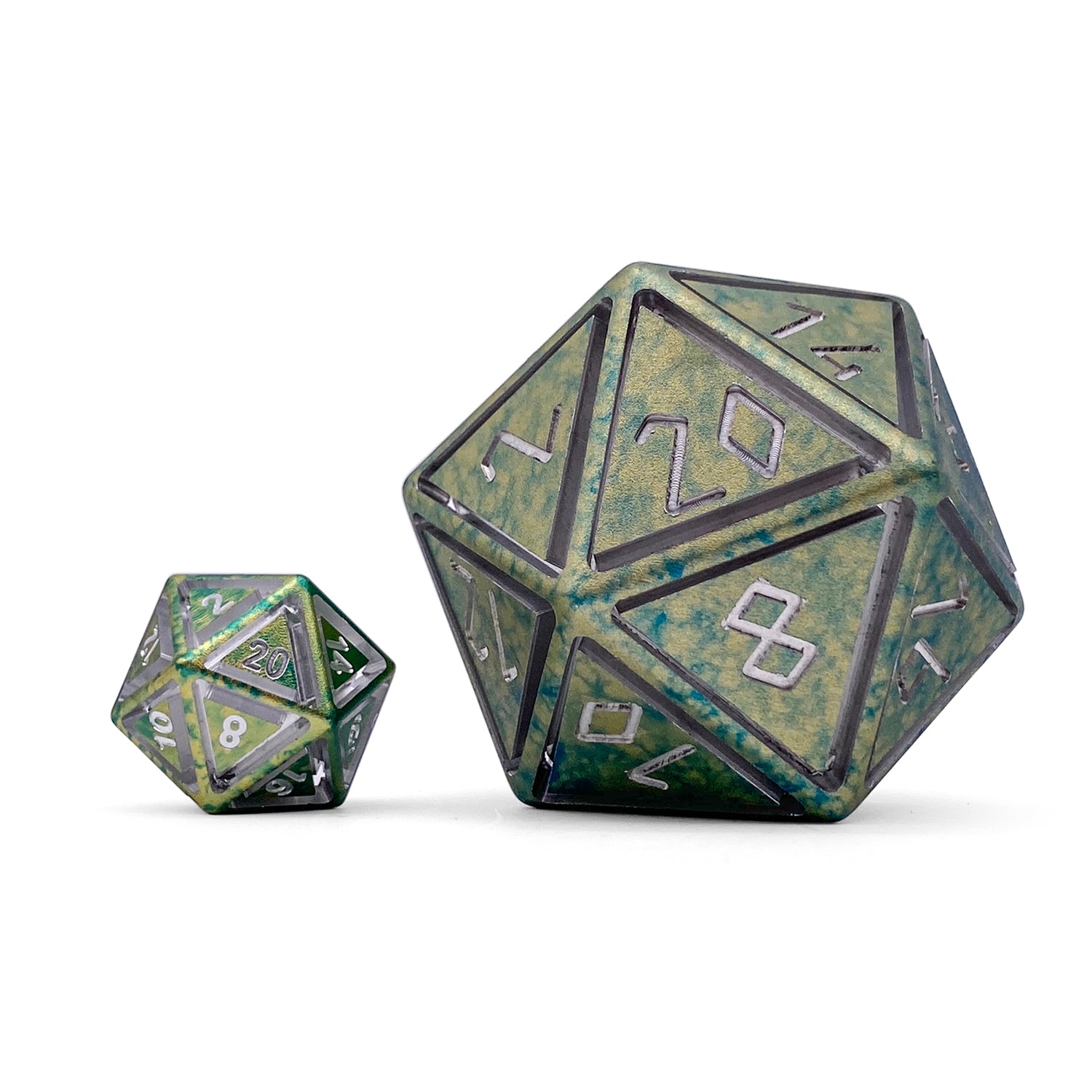 Nautical Demise - Nimbus™ Boulder® 55mm 6063 Aluminum Wondrous Dice-Dice-Norse Foundry-Norse Foundry-aluminum dice-dungeons & dragons-d&d dice-rpg dice-d20-d&d-55mm-oversize-boulder-perfect for tabletop rpgs