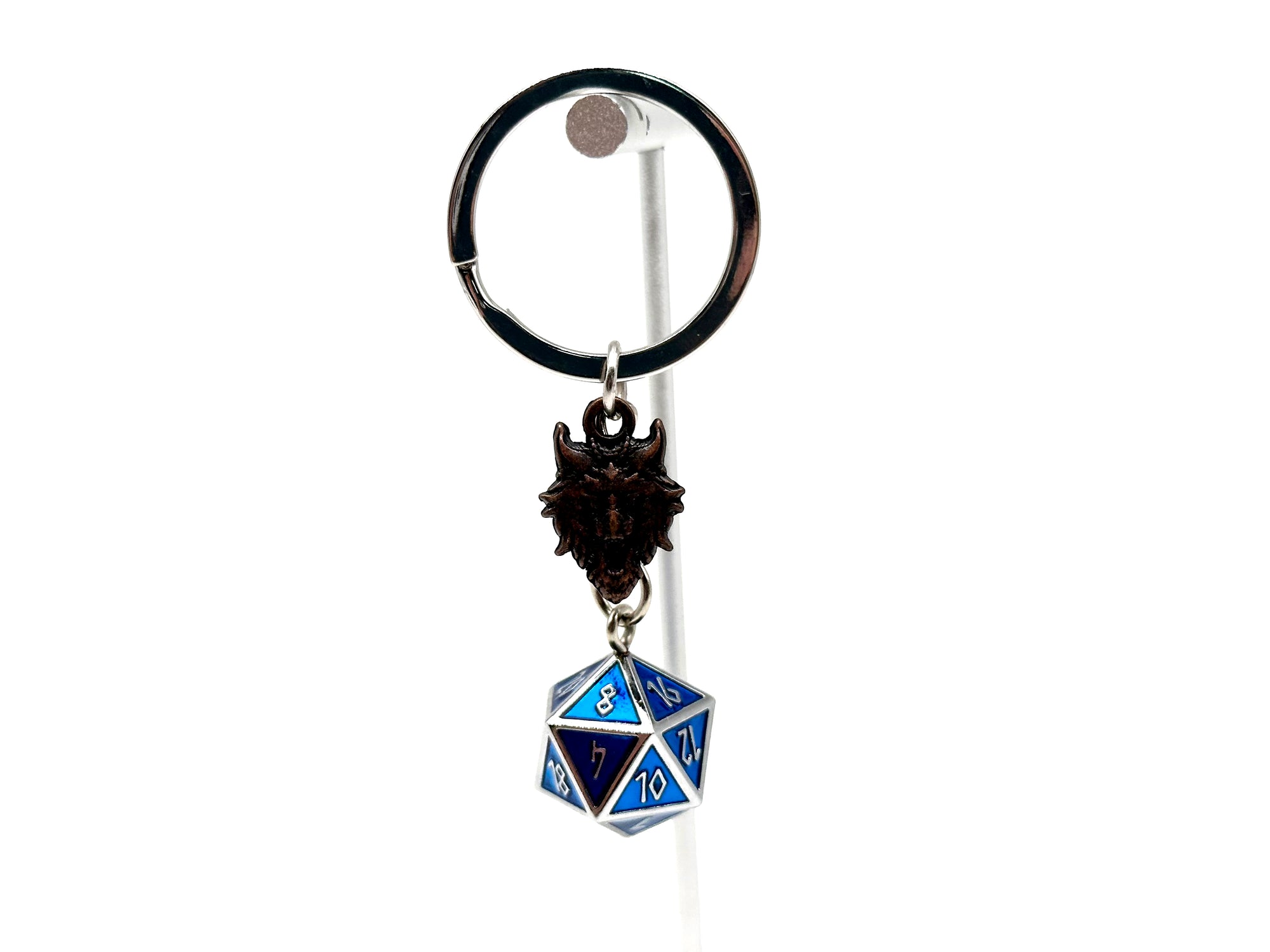 Norse D20 Keychains - Blue