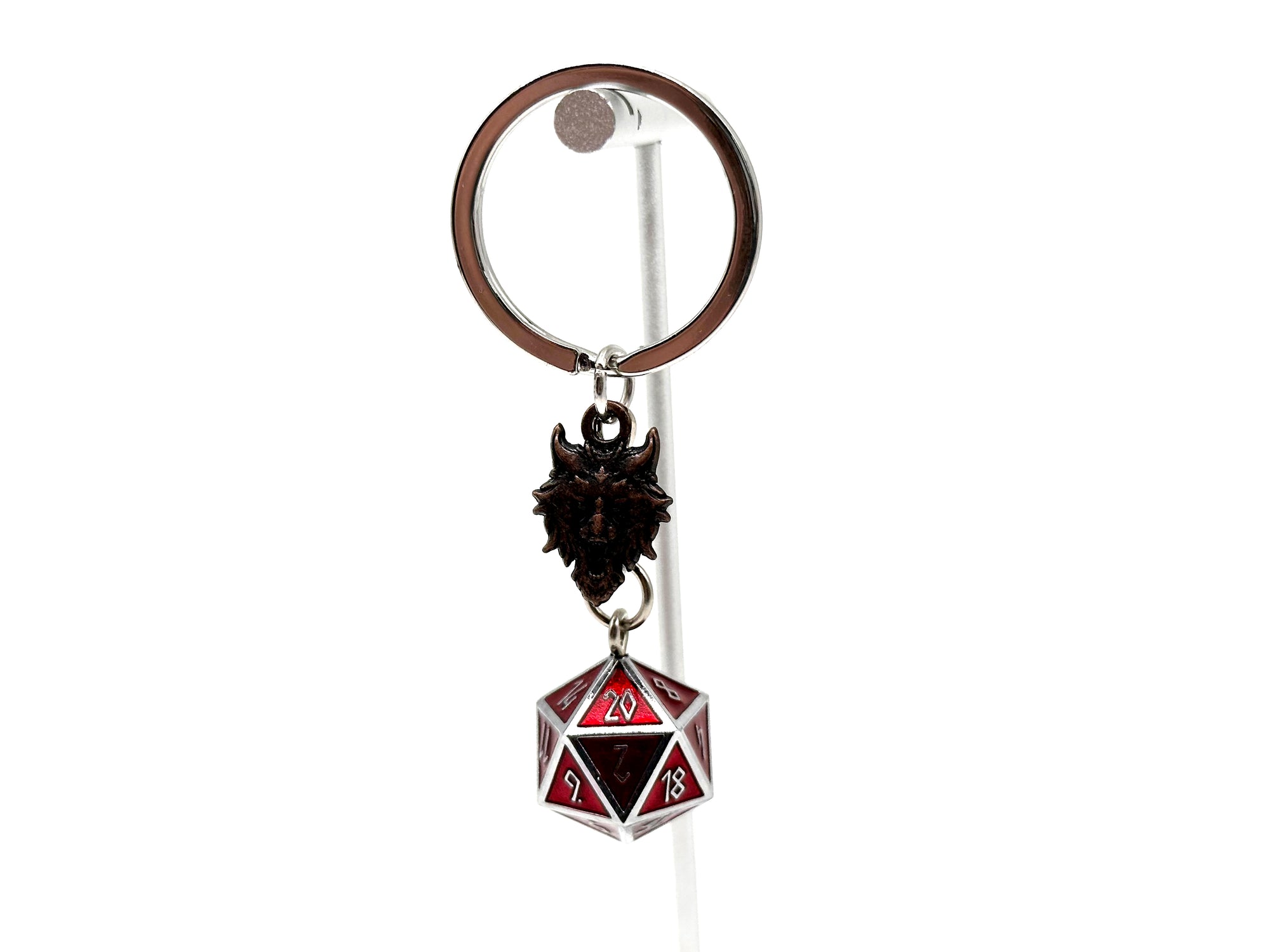 Norse D20 Keychains - Red