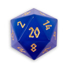 Ocean Blue Cats Eye - Single D20 Glass Dice-Glass Dice-Norse Foundry-DND Dice-Glass Dice-D20-Glass D20-Collectible D20 Dice