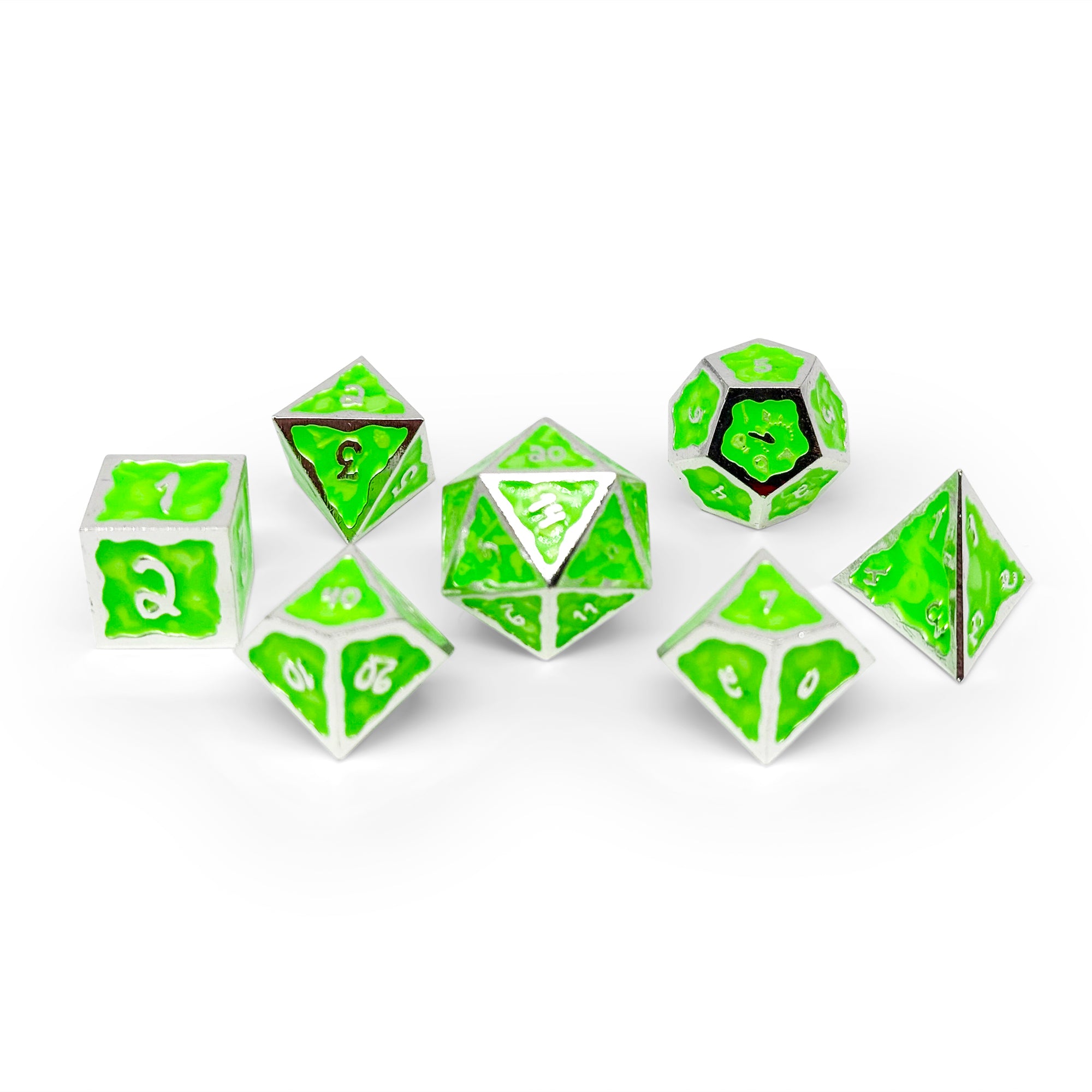 Ooze of Doom RPG Set - Crypt Creeper-Alloy Dice-Norse Foundry-Norse Foundry-dungeons & dragons-d&d dice set-rpg dice set-d20-metal dice set-d&d-perfect for tabletop rpgs
