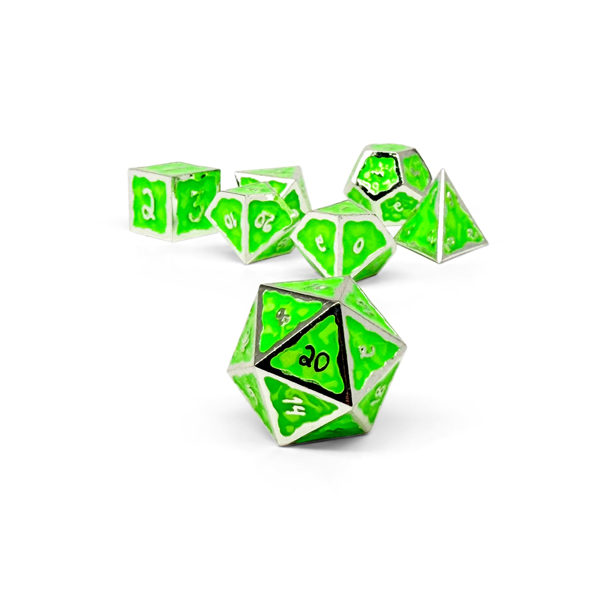 Ooze of Doom RPG Set - Crypt Creeper-Alloy Dice-Norse Foundry-Norse Foundry-dungeons & dragons-d&d dice set-rpg dice set-d20-metal dice set-d&d-perfect for tabletop rpgs