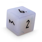 Opalite - Single D6 Gemstone Dice-Gemstone Dice-Norse Foundry-Norse Foundry-dungeons & dragons-d&d dice-rpg d6-gemstone d6-d&d-d6-perfect for tabletop rpgs