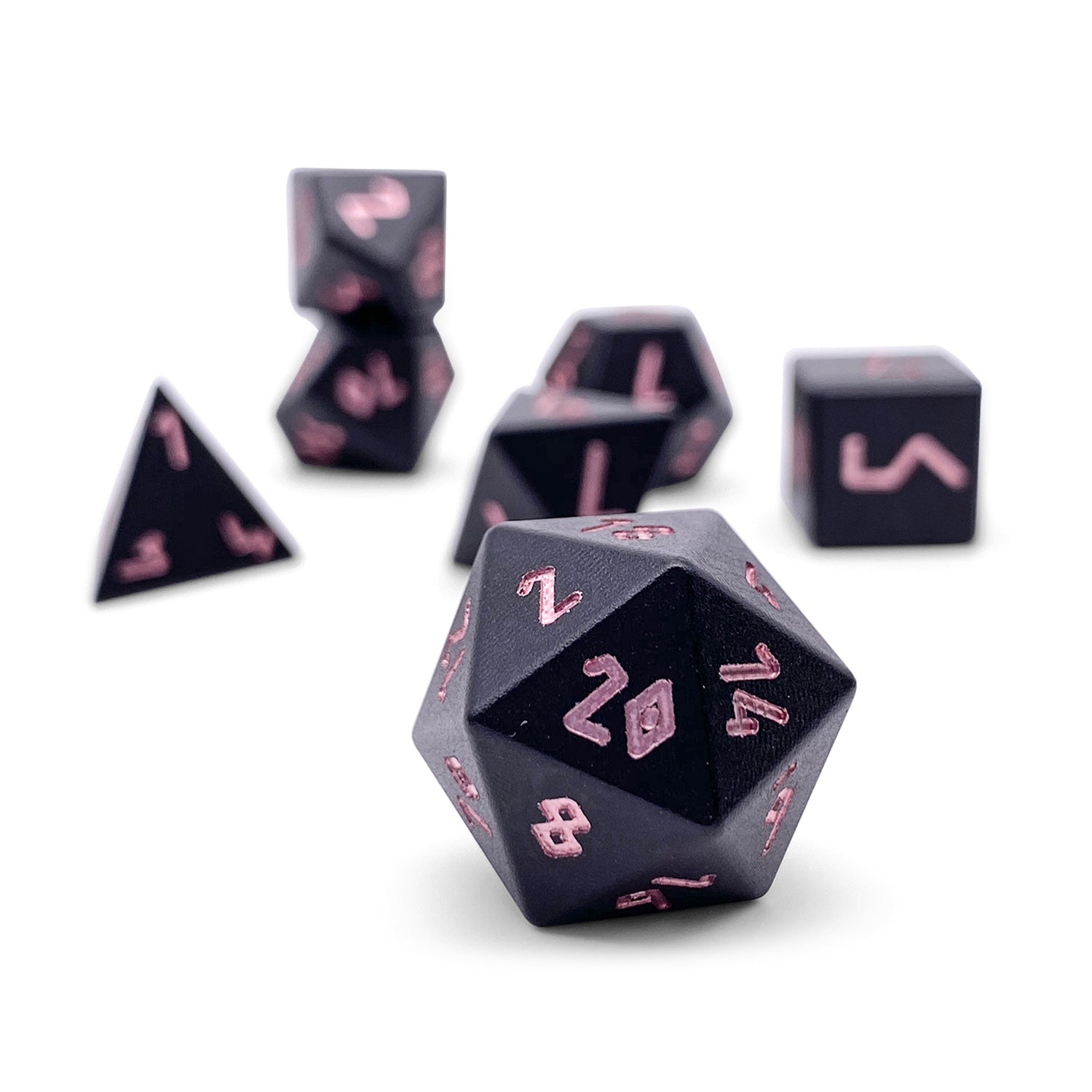 Orb of Annihilation - 7 Piece RPG Set 6063 Aluminum Orb Series™ Dice-Dice-Norse Foundry-Norse Foundry-aluminum dice-dungeons & dragons-d&d dice set-rpg dice set-aluminum d&d dice set-d&d-lightweight-perfect for tabletop rpgs