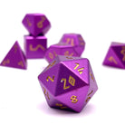 Orb of Bardic Knowledge - 7 Piece RPG Set 6063 Aluminum Orb Series™ Dice-Aluminum Dice-Norse Foundry-Norse Foundry-aluminum dice-dungeons & dragons-d&d dice set-rpg dice set-aluminum d&d dice set-d&d-lightweight-perfect for tabletop rpgs