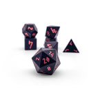 Orb of Fire - 7 Piece RPG Set 6063 Aluminum Orb Series™ Dice-Dice-Norse Foundry-Norse Foundry-aluminum dice-dungeons & dragons-d&d dice set-rpg dice set-aluminum d&d dice set-d&d-lightweight-perfect for tabletop rpgs