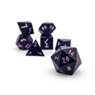 Orb of Paralysis - 7 Piece RPG Set 6063 Aluminum Orb Series™ Dice-Dice-Norse Foundry-Norse Foundry-aluminum dice-dungeons & dragons-d&d dice set-rpg dice set-aluminum d&d dice set-d&d-lightweight-perfect for tabletop rpgs