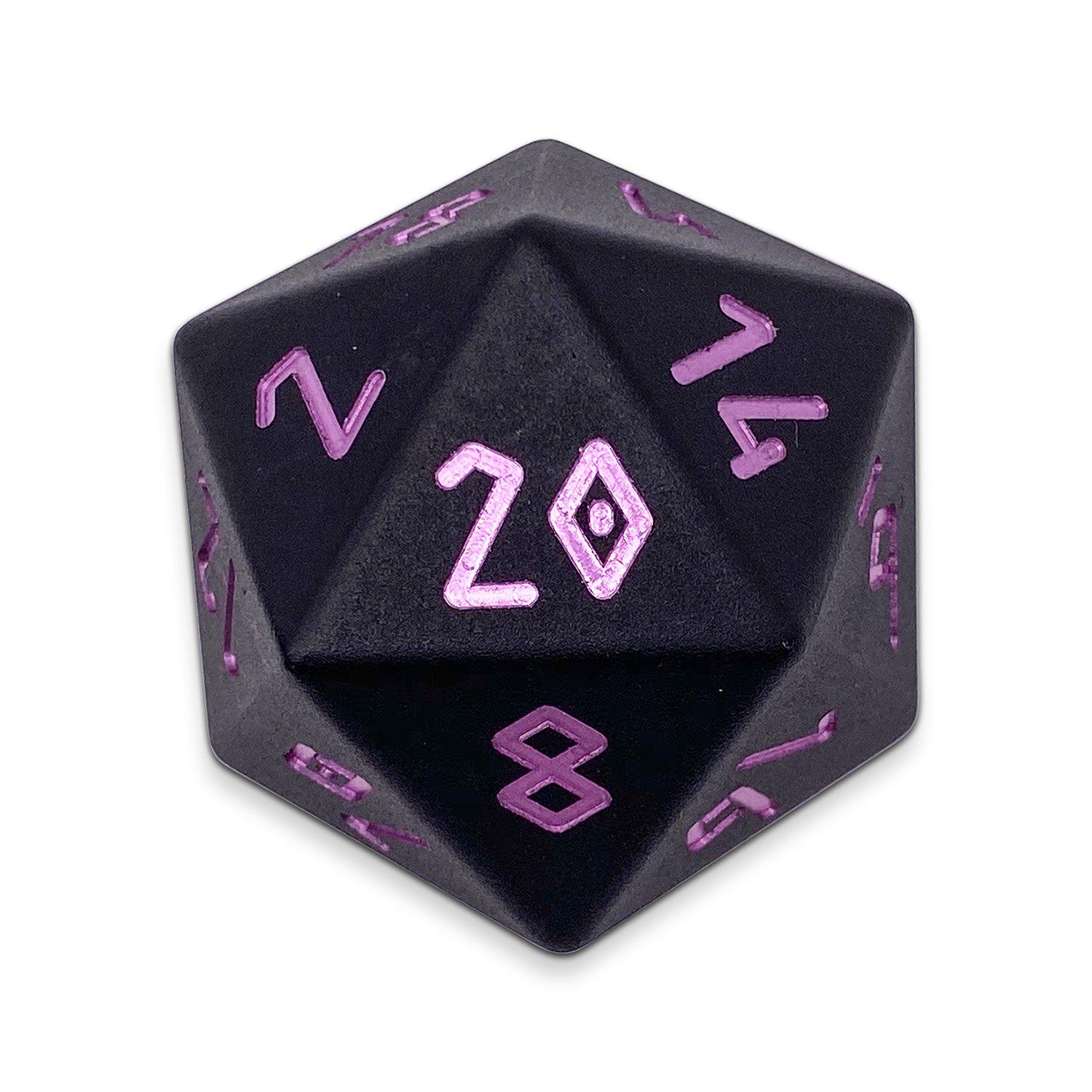 Orb of Paralysis - Boulder® 55mm 6063 Aluminum Orb Series™ Dice-Dice-Norse Foundry-Norse Foundry-aluminum dice-dungeons & dragons-d&d dice-rpg dice-d20-d&d-55mm-oversize-boulder-perfect for tabletop rpgs