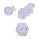 Pebbles - Frosted Amethyst-Glass Dice-Norse Foundry-Norse Foundry-dungeons & dragons-d&d dice set-rpg dice set-glass dice set-d&d-mini dice set-10mm to 12mm-perfect for tabletop rpgs