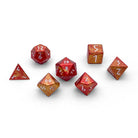 Phoenix Tears - 7 Piece RPG Set 6063 Aluminum Wondrous Dice-Wondrous Dice | Set of 7-Norse Foundry-Norse Foundry-aluminum dice-dungeons & dragons-d&d dice set-rpg dice set-aluminum d&d dice set-d&d-lightweight-perfect for tabletop rpgs