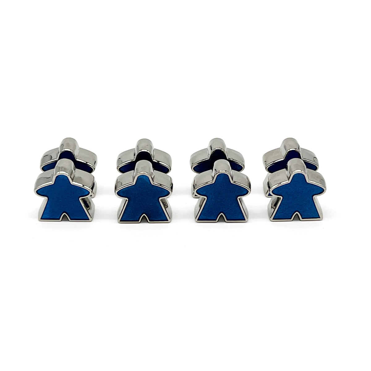 8 Pack of Blue Enamel Meeples by Norse Foundry - NOR 03474