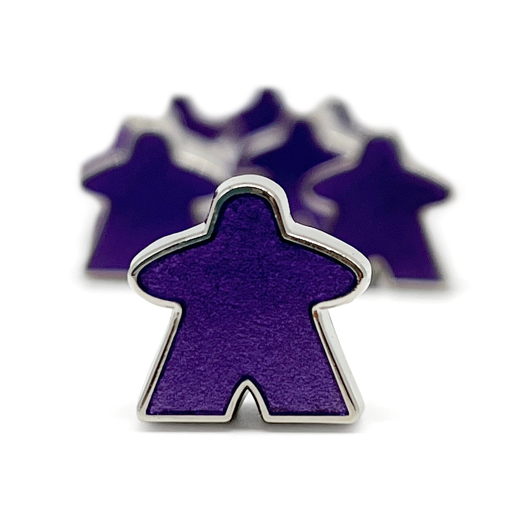 8 Pack of Purple Enamel Meeples by Norse Foundry - NOR 03476
