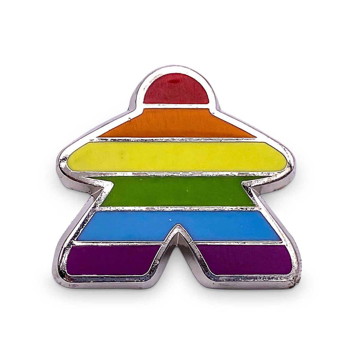 Rainbow Meeple Pin - NOR 03666