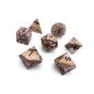 Picture Jasper - 7 Piece RPG Set Gemstone Dice-Gemstone Dice-Norse Foundry-Gemstone Dice-Dungeons & Dragons Dice-Gem Dice-DnD Dice-Gaming Dice-Perfect for Tabletop RPGs-Dice Set