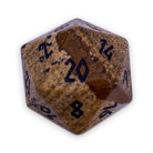 Picture Jasper - Single D20 Gemstone Dice-Gemstone Dice-Norse Foundry-Gemstone Dice-Dungeons and Dragons Dice-Gem Dice-DnD Dice-Gaming Dice-Perfect for Tabletop RPGs-D20